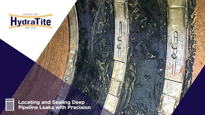 HydraTite installed over a leaking joint to stop infiltration