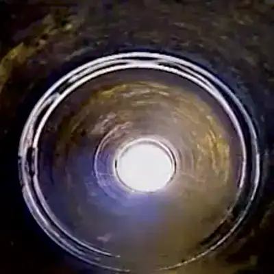 A HydraTite seal installed over a joint in a potable water line