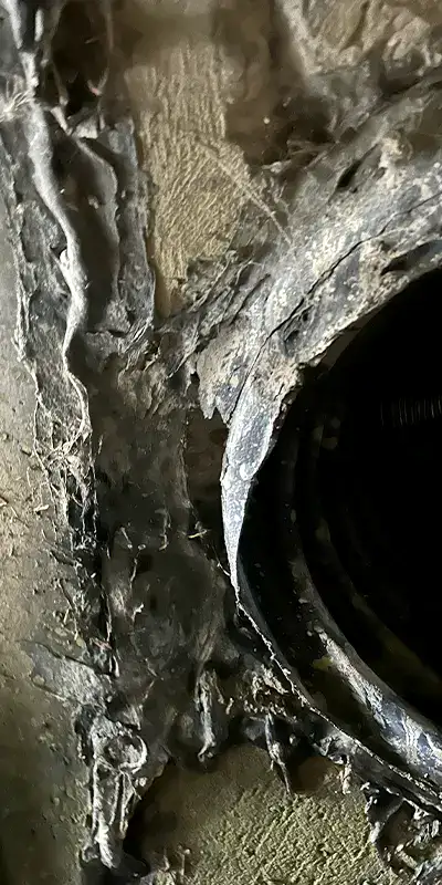 An unused lateral in a culvert