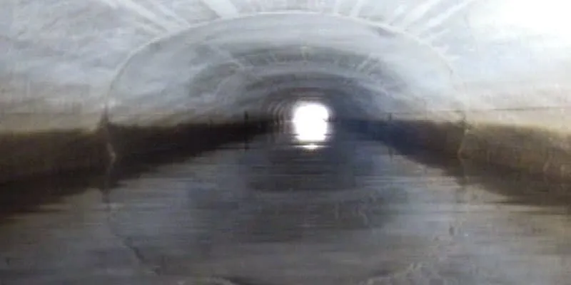 An elliptical pipe with active flow