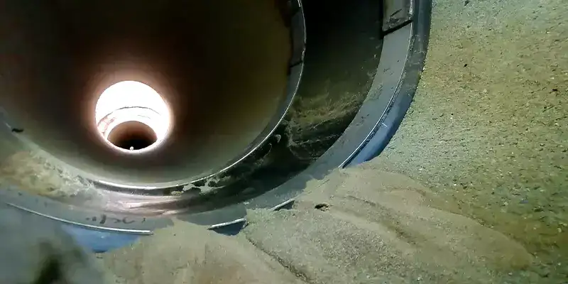 HydraTite sealing a joint in a concrete pipe