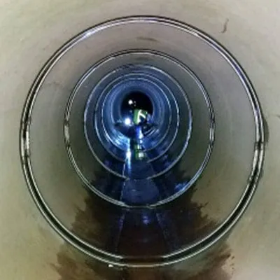 HydraTite sealing many joints in a concrete pipe