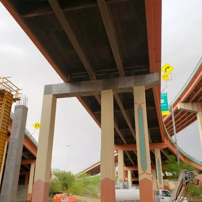 Compromised portions of a bridge's supports