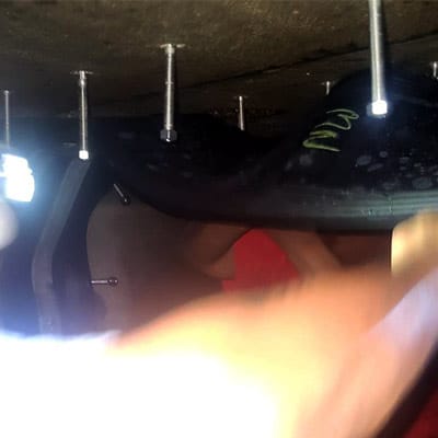 A rubber seal positioning over a culvert joint