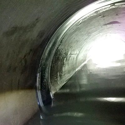 HydraTite installed over a joint to prevent leaks