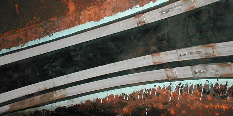 HydraTite installed over a joint coated in epoxy