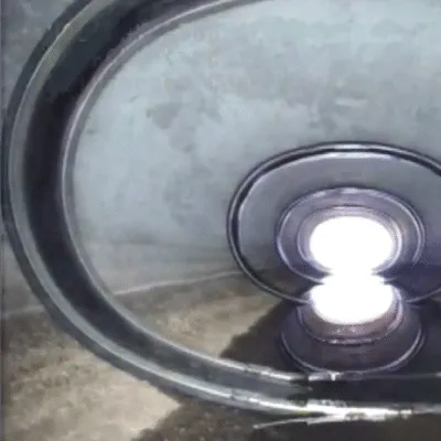 HydraTite seals preventing leaks in an elliptical pipe