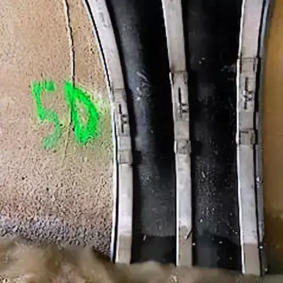 HydraTite seal installed over a joint in a culvert