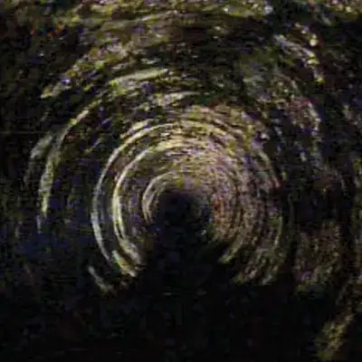 Dark tunnel of a drinking water pipe