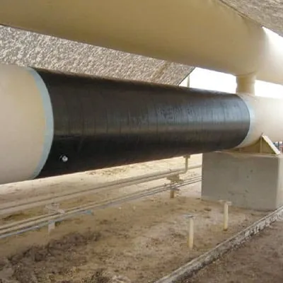HydraWrap rehabilitating a compromised portion of a 36” surge vessel at a natural gas facility