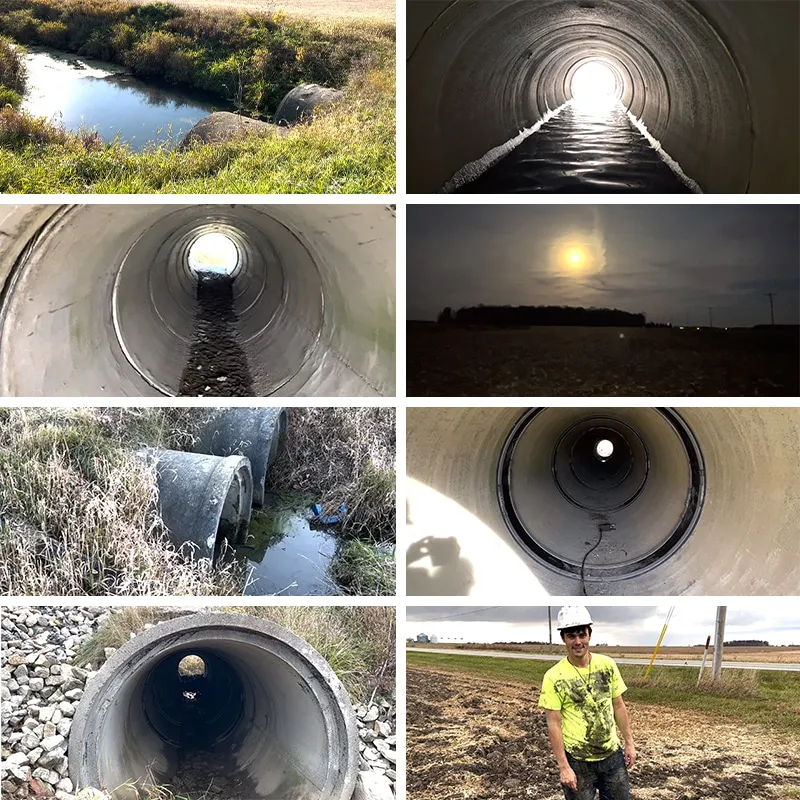 8 images of HydraTite projects to rehabilitate several culverts
