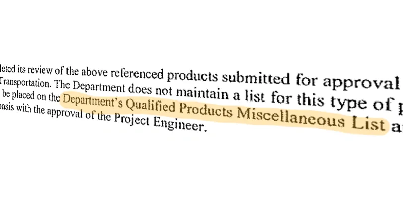A highlighted portion of text