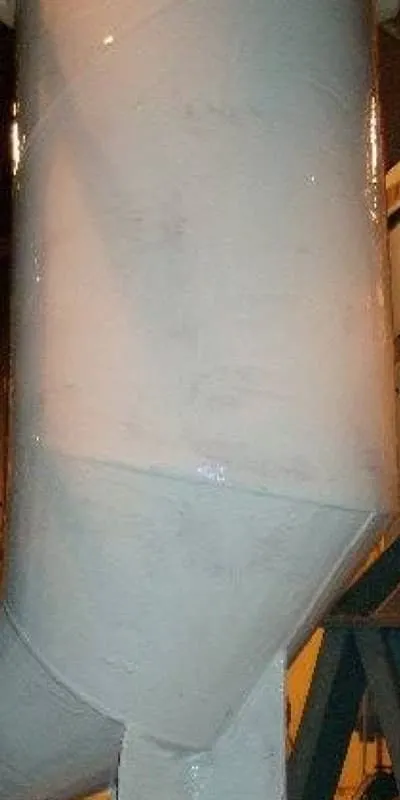 A reducing elbow pipe coated in epoxy