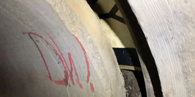 Severe pipe joint separation that compromises this culvert's operations