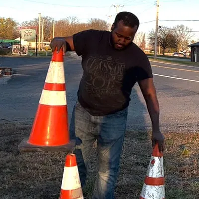 Putting away cones
