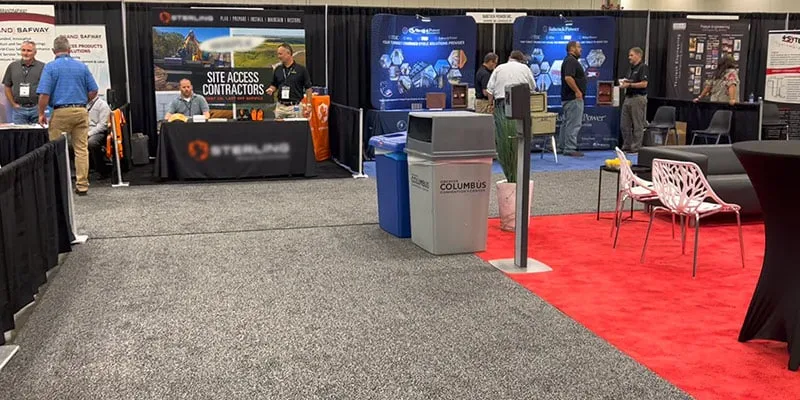 Several booths at ENERUM