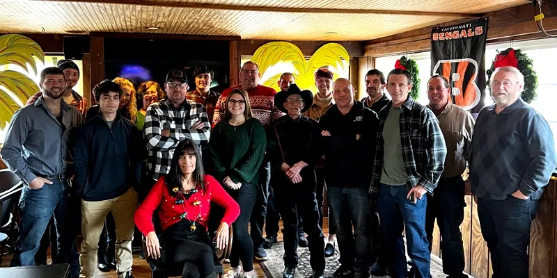 All of HydraTech together for the yearly Christmas lunch