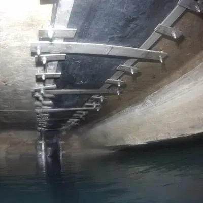 HydraTite installed over a joint in a partially submerged box culvert