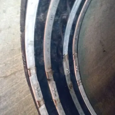HydraTite installed with four retaining bands over a joint