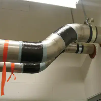 HydraWrap repairing limited repair areas on two pipes