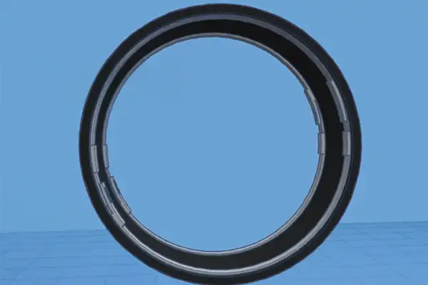 A 3d rendering of a HydraTite seal floating