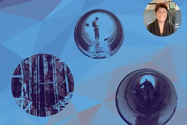 Heather's profile image atop a slide in a presentation about HydraTite