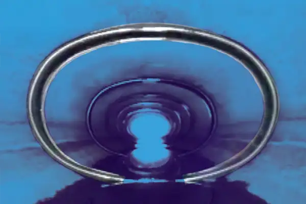 An elliptical pipe that has had it joints sealed with HydraTite the internal pipe joint seal