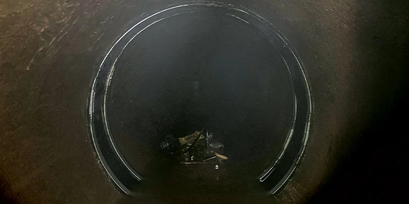 HydraTite the internal pipe joint seal installed over a compromised point in a pipe