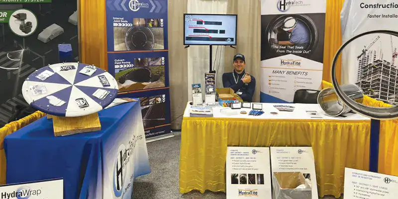 Will sitting at HydraTech's booth at a tradeshow