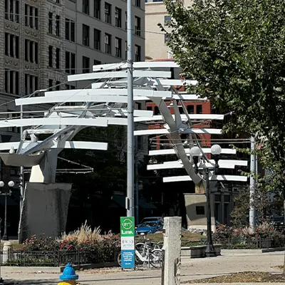 A unique structure in the city