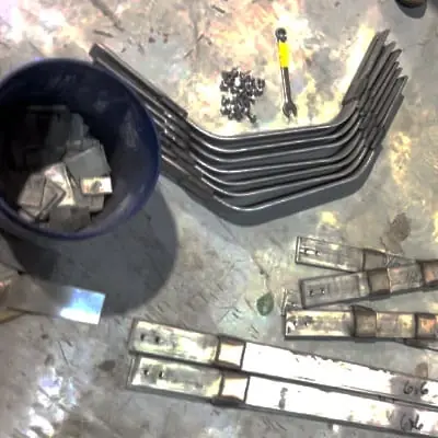 Steel pieces of the HydraTite seal's retaining bands for a box seal installation