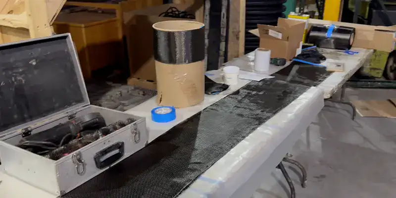 All of the supplies out on a table to demonstrate a HydraWrap application
