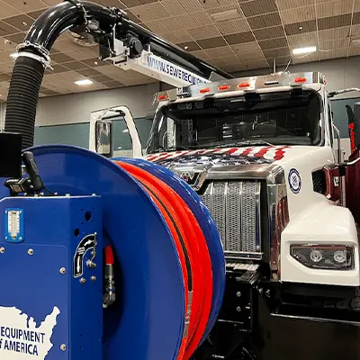 A large truck at APWA