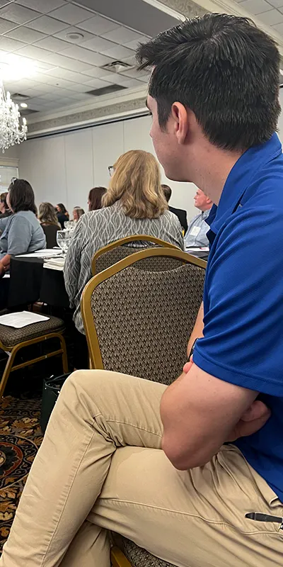 Will sitting down and listening to a speech