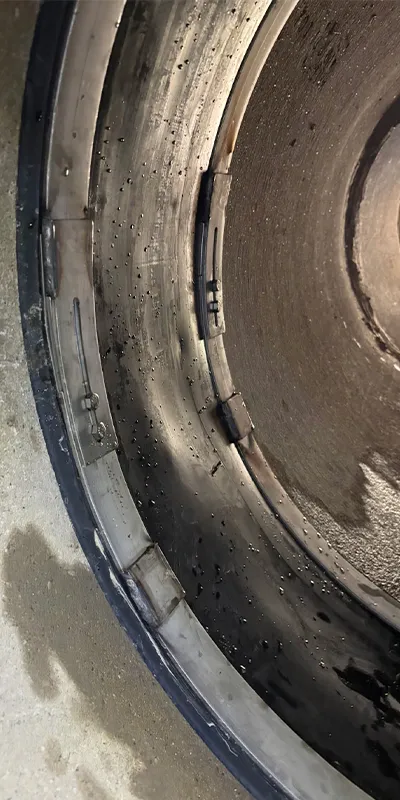 HydraTite Installed over a joint and preventing leaks