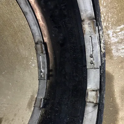 HydraTite Installed over a joint and preventing leaks