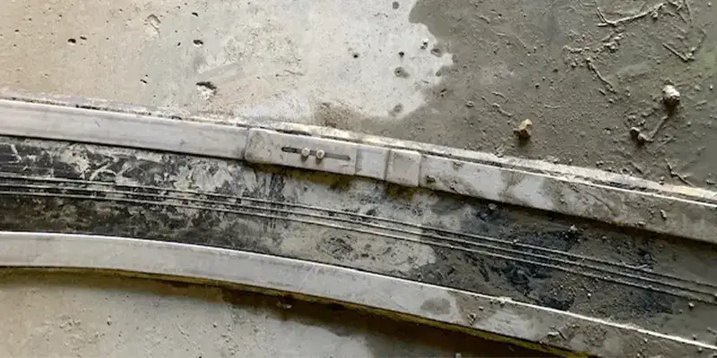 HydraTite installed over a joint in an elliptical pipe