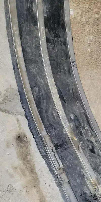 HydraTite installed in a large-diameter pipe sealing over a defect near the entrance to the pipe