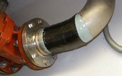 An external wrap applied to a pipe
