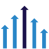 Several arrows pointing upward