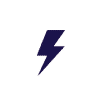 Simple lightning logo