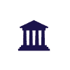 Simple government building logo