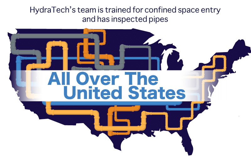 A graphic of the USA covered in pipes